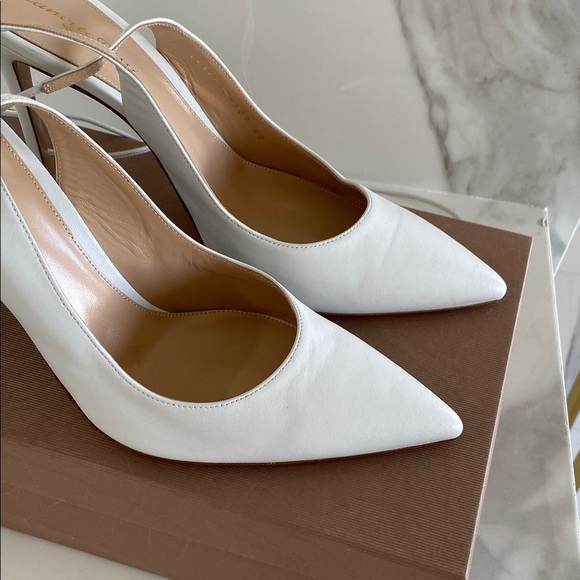 GIANVITO ROSSI IRENE 105 Leather Pumps - Picture 6 of 14